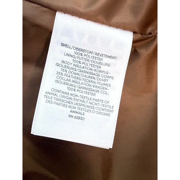 Lands End Women's Brown Plaid Puffer and Turtleneck Down Vest Sz S - New - Picture 7 of 8